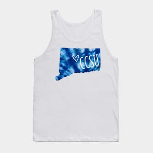 Tie Dye Central Connecticut State University Tank Top